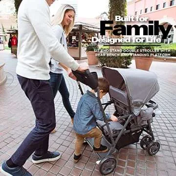 Joovy Caboose Ultralight Sit and Stand Double Stroller