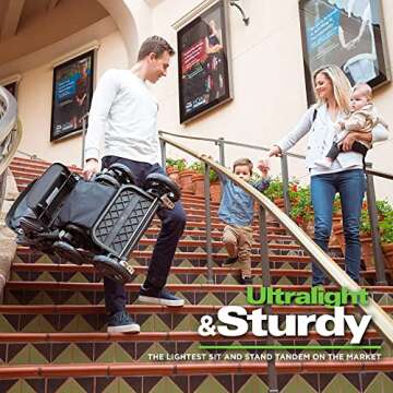 Joovy Caboose Ultralight Sit and Stand Double Stroller