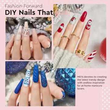 MEFA 47PCS Gel Nail Polish Kit, 42 Colors All Seasons Collection White Nude Pink Colorful Gel Polish Set with 5Pcs Top and Base Coat Primer Manicure Art at Home Salon 7ML Valentines Gifts for Women