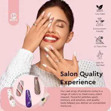 MEFA 47PCS Gel Nail Polish Kit, 42 Colors All Seasons Collection White Nude Pink Colorful Gel Polish Set with 5Pcs Top and Base Coat Primer Manicure Art at Home Salon 7ML Valentines Gifts for Women