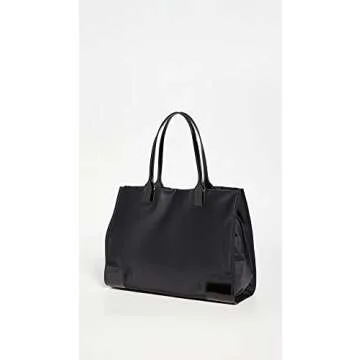 Tory Burch Women's Ella Patent Tote, Black, One Size