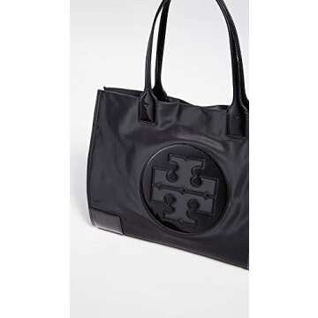 Tory Burch Women's Ella Patent Tote, Black, One Size