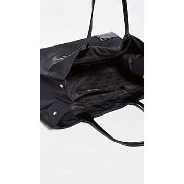 Tory Burch Women's Ella Patent Tote, Black, One Size