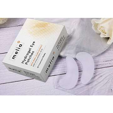 MELIA Under Eye Patches Eye Mask for Puffy Eyes, Dark Circles and Under Eye Bags Treatment With Hyaluronic Acid and Snail Slime Extract