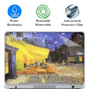 Artistic 17 17.3 Inch Laptop Skin Sticker - Cafe Terrace Design