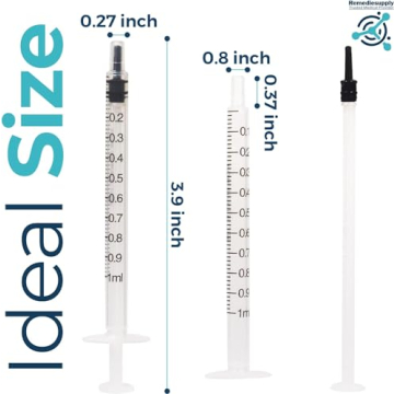 100 Sterile 1ml Syringes for Pet Feeding and DIY Projects