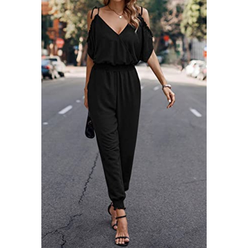 PRETTYGARDEN Women's Cold Shoulder Jumpsuit for All Occasions