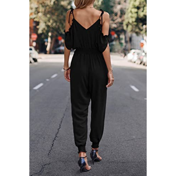 PRETTYGARDEN Women's Cold Shoulder Jumpsuit for All Occasions