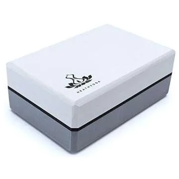 Heathyoga Yoga Blocks - Durable Foam with Stretching Strap
