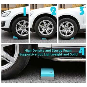 Heathyoga Yoga Blocks - Durable Foam with Stretching Strap