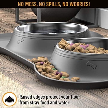 Active Pets Dog Bowl Set for No Mess Feeding