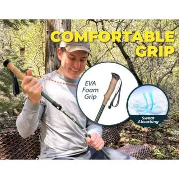 TREKOLOGY Trekking Poles for Hiking Poles Collapsible Lightweight Hiking Sticks Hiking Poles for Men Walking Sticks for Hiking Sticks for Women Walking Poles Hiking Poles for Women TREKZ SE