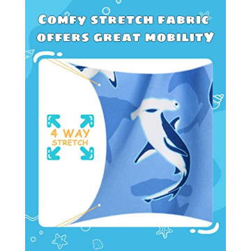 maamgic Boys Swim Trunks with UPF 50+ Protection