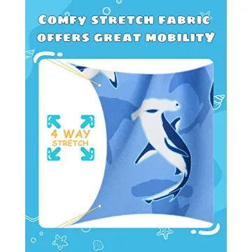 maamgic Boys Swim Trunks with UPF 50+ Protection