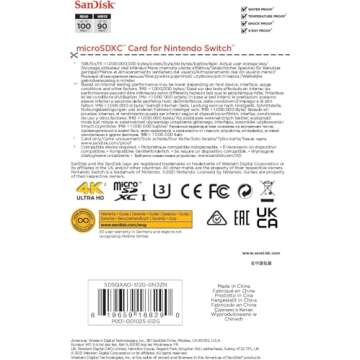 SanDisk 512GB microSD for Nintendo Switch Performance