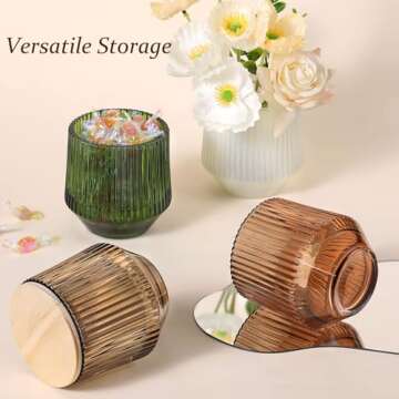 Complete Candle Making Kit - 6 Green Glass Jars