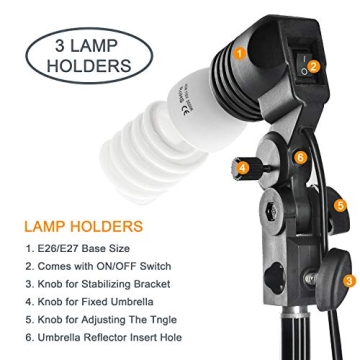 EMART Umbrella Photography Lighting Kit for Stunning Shoots