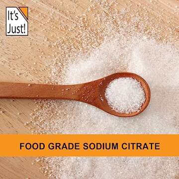 It's Just - Sodium Citrate, Food Grade Thickener, Non-GMO, Cheese Sauce Emulsifier, Spherification, Preserve Foods, 11oz