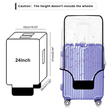 Durable GigabitBest Clear Luggage Cover for Travelers