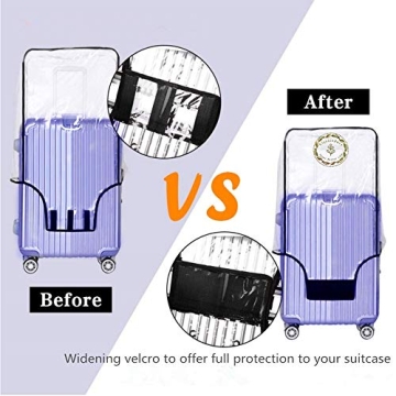 Durable GigabitBest Clear Luggage Cover for Travelers