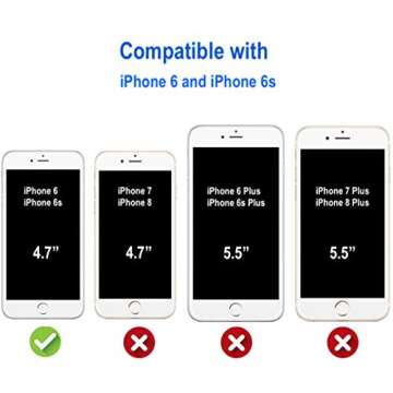 Shamo's Soft TPU Clear Case for iPhone 6/6s - Stylish, Durable, Shock-Absorbing Protection