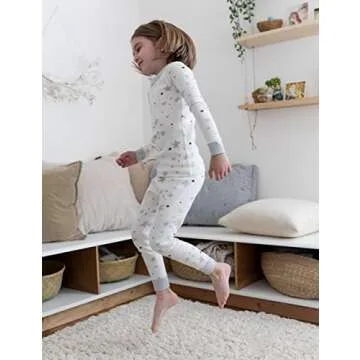 Organic Holiday Family Matching Pajama Set for Kids