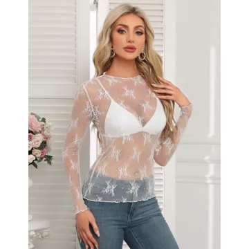 Versatile HOTOUCH Mesh Layering Top for Stylish Women
