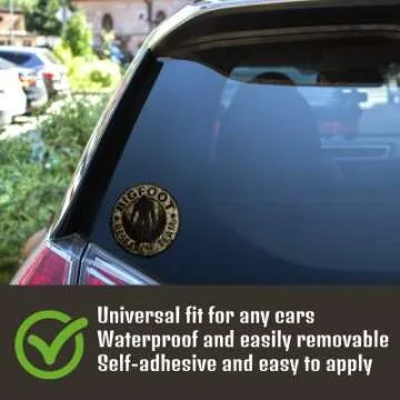 Bigfoot Deluxe CAR AIR FRESHENERS - Pine Scent - with Hanging String - Comes with 1 Piece Bigfoot Car Decal (1) | Novelty Funny Entertaining Prank Gag Gift Practical Joke for Family & Friends