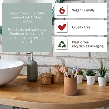 Wild & Stone Eco-Friendly Children's Bamboo Toothbrush Set