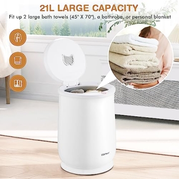 COSTWAY Towel Warmer Large Capacity for Towels & Robes