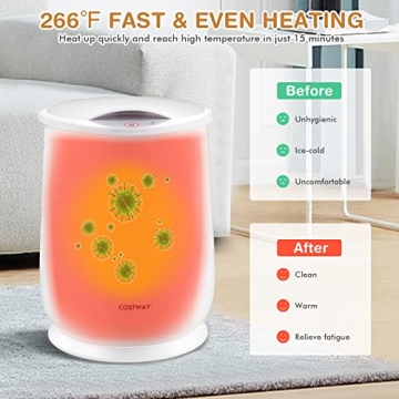 COSTWAY Towel Warmer Large Capacity for Towels & Robes