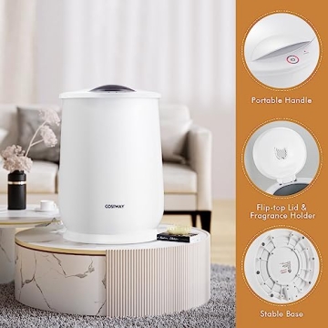 COSTWAY Towel Warmer Large Capacity for Towels & Robes