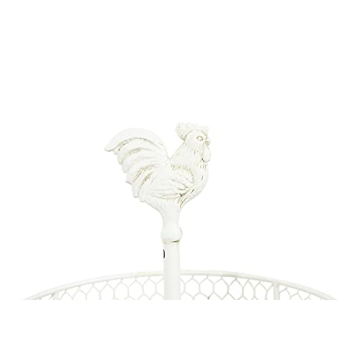 Creative Co-Op 2-Tier Wood Metal Trays Charming Decor