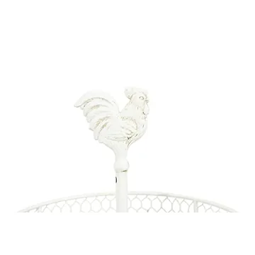 Creative Co-Op 2-Tier Wood Metal Trays Charming Decor