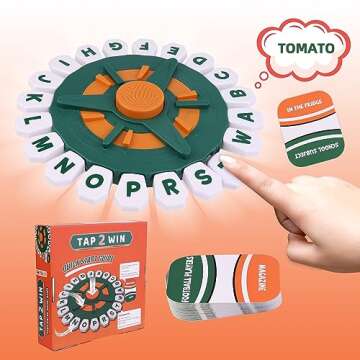 TAP 2 WIN Word Game | Fast-Paced Family & Party Board Game For Kids & Adults | 2-8 players race against the timer to name an answer that fits the round’s category | Learning Game Gifts for Ages 8 & up