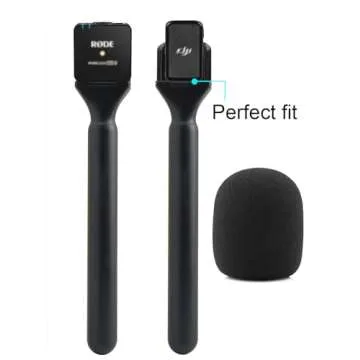 JCMOYUTY for DJI Mic Stand, Holder for DJI Mic 1/2 / Rode Wireless GO II, Wireless Interview Microphone Adapter Handheld Mount Adapter for Hollyland Lark M1 /C1 / 150 / Synco G1/A2 / Movo and More