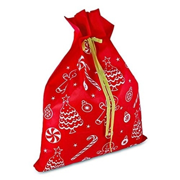 Gift Boutique 6 Giant Christmas Gift Bags 36" x 44" Reusable Made of Durable Fabric with Ribbon and Gift Tag for Holiday Wrapping Extra Large Jumbo Huge Oversized Toys Gift Bags