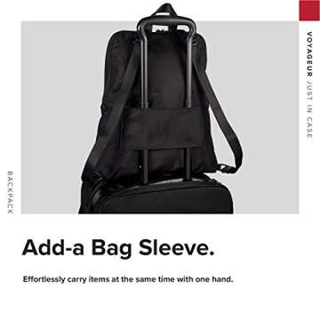 TUMI - Just In Case Foldable Backpack - Lightweight, Compact Travel Backpack - For One Bag Travel - 15.5" X 12.3" X 4.5" - Black