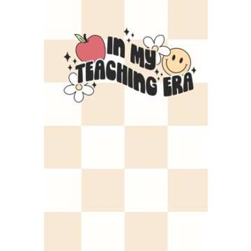 In My Teaching Era Checkered Teacher Grade Book | Aesthetic Notebook for Teachers to Track Student A...