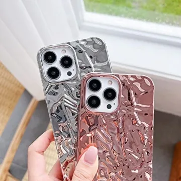 Luxurious Tin Foil Pleated iPhone 13 Pro Max Case
