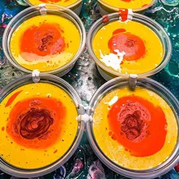 U.S. Art Supply Silicone Pouring Oil - 6-Ounce - 100% Silicone for Dramatic Cell Creation in Acrylic Paint