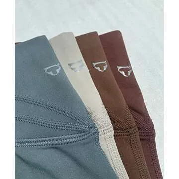 TomTiger Workout Shorts for Women High Waist Gym Fitness Running Yoga Bike Active Exercise Women's Short Tummy Control 3" (M, Mink Grey)