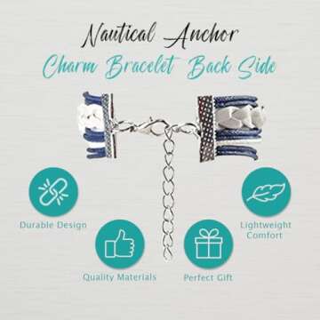 Nautical Anchor Charm Set for Women - Stylish and Elegant