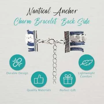 Nautical Anchor Charm Set for Women - Stylish and Elegant