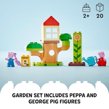 LEGO DUPLO Peppa Pig Garden and Tree House for Toddlers