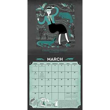 Women in Science 2020 Wall Calendar - Inspirational Art & Bios