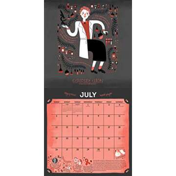 Women in Science 2020 Wall Calendar - Inspirational Art & Bios
