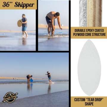 South Bay Board Co. Skipper Skimboard for Kids' Fun