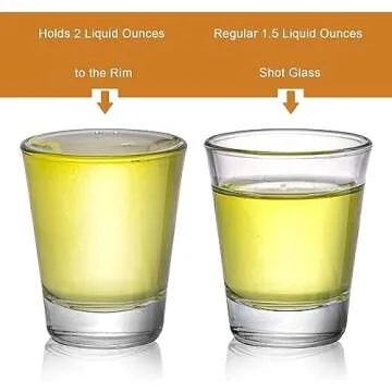 Tebery 30 Pack Round Shot Glasses Bulk Sets with Heavy Base, 2 Ounces Tequila Cups Small Glass Shot Cups, Clear Whiskey Shot Glass Set for Vodka, Whiskey, Tequila, Espresso, Liquor