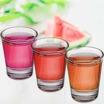 Tebery 30 Pack Round Shot Glasses Bulk Sets with Heavy Base, 2 Ounces Tequila Cups Small Glass Shot Cups, Clear Whiskey Shot Glass Set for Vodka, Whiskey, Tequila, Espresso, Liquor